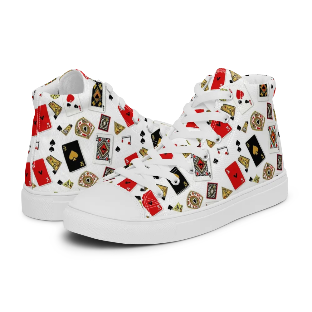 Midnight Deal on Men's High Top Canvas Shoes — Left