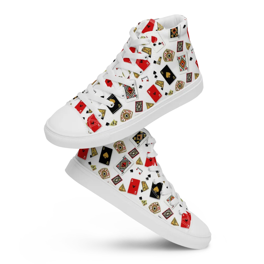 Midnight Deal on Men's High Top Canvas Shoes — Front