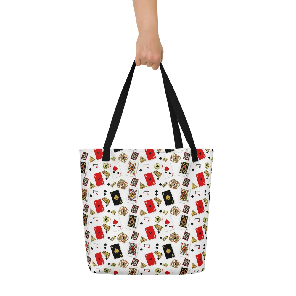 Midnight Deal on Large Tote Bag W/ Pocket — Front
