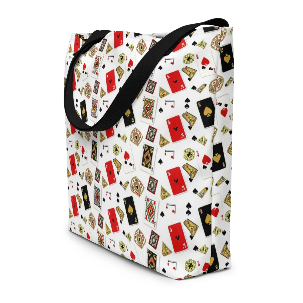 Midnight Deal on Large Tote Bag W/ Pocket — Front