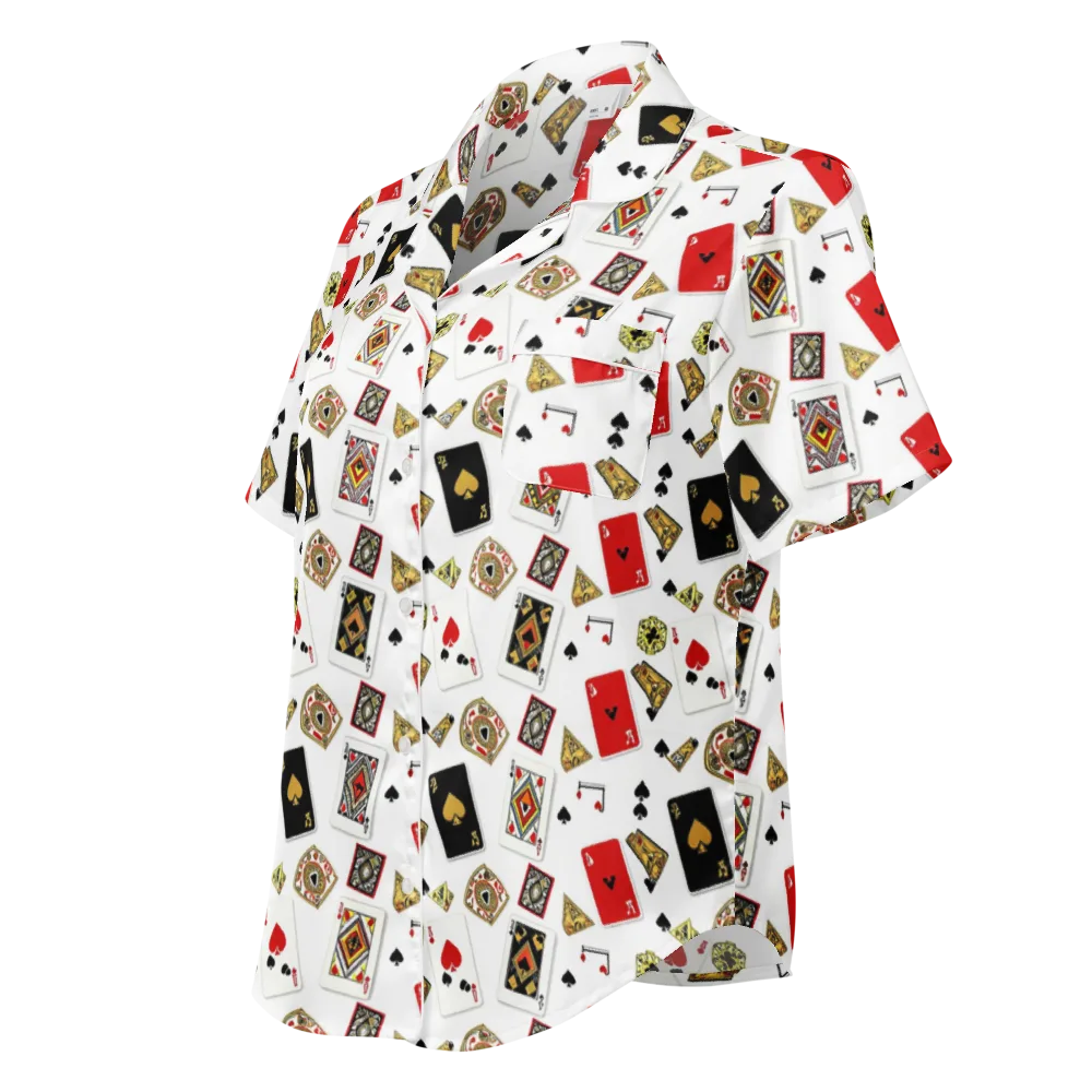 Midnight Deal on Women's Short Sleeve Pajama Top — Left Front
