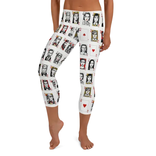 House of Faces on a Capri Leggings
