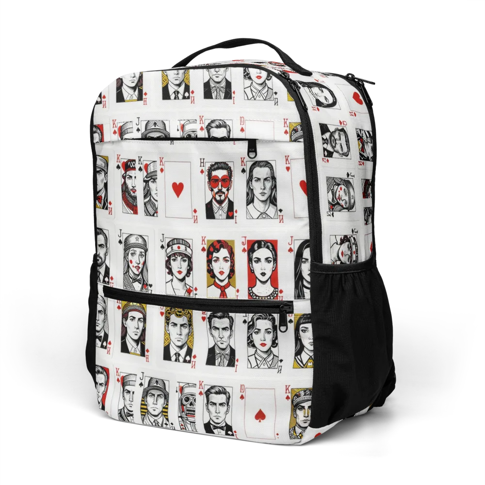 House of Faces on Utility Backpack — Left Front