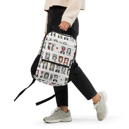 House of Faces on a Utility Backpack