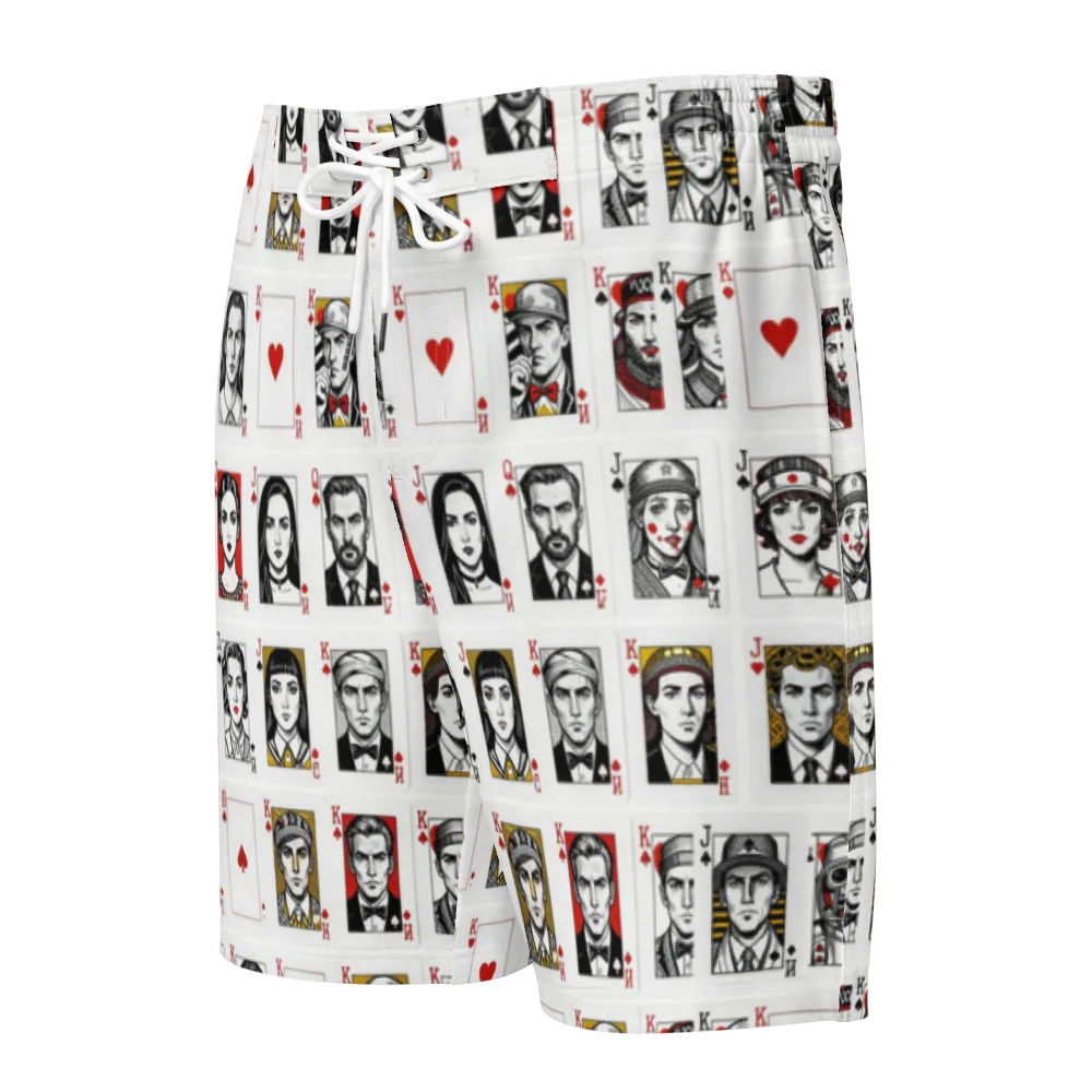 House of Faces on Men's Board Shorts — Front