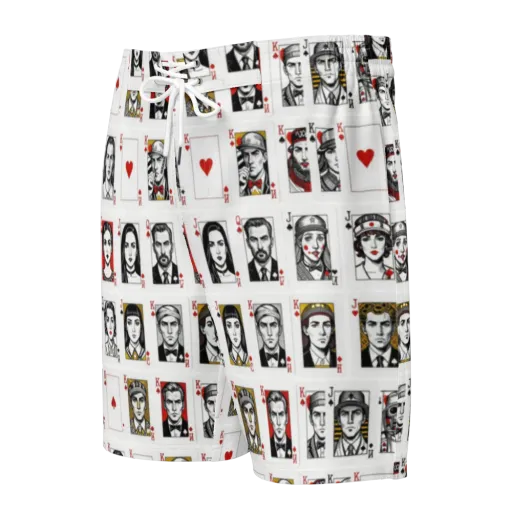 House of Faces on a Men's Board Shorts