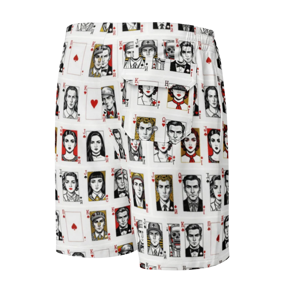 House of Faces on Men's Board Shorts — Back