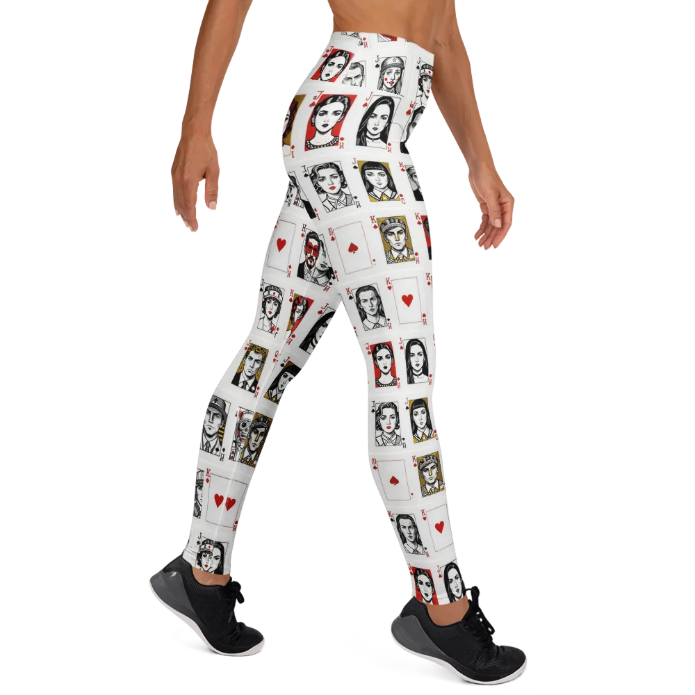 House of Faces on Yoga Leggings — Right