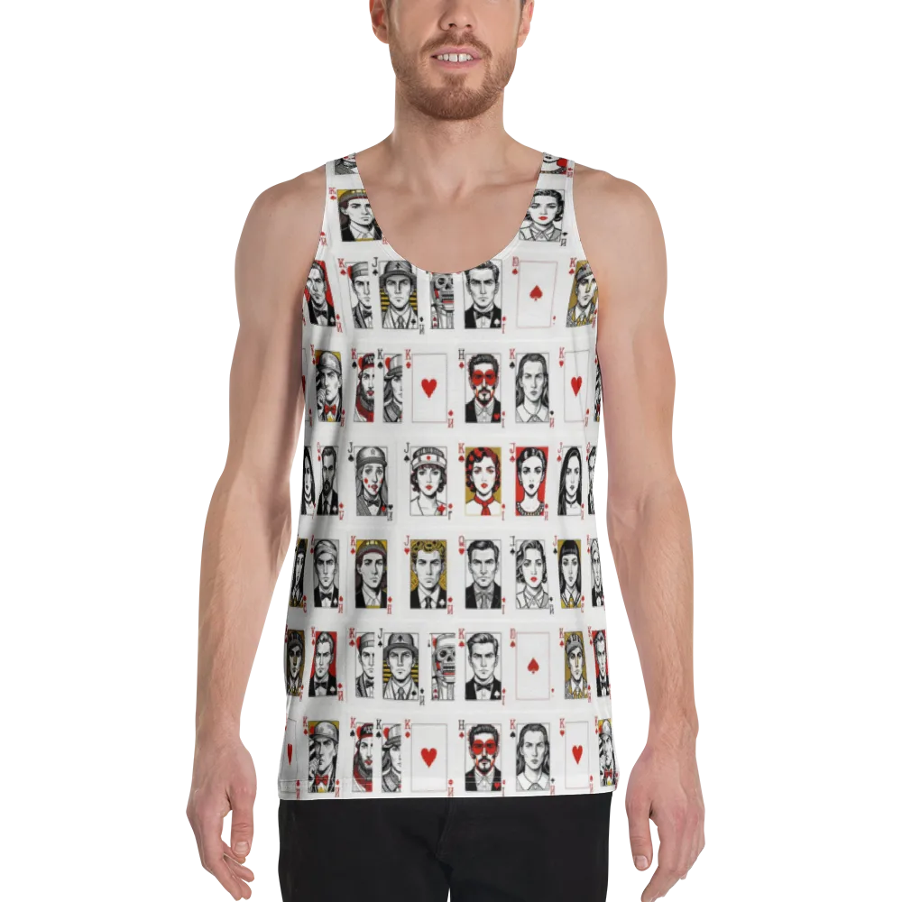 House of Faces on Men's Tank Top — Front