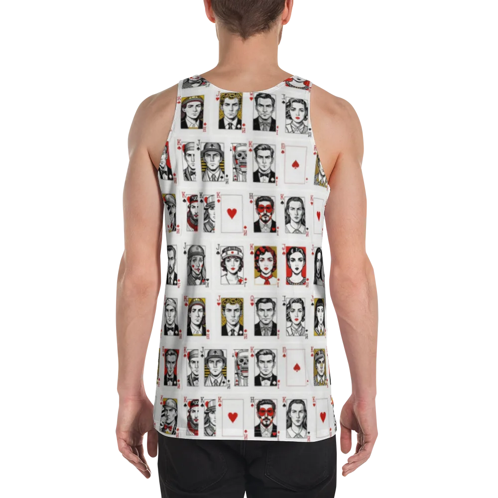 House of Faces on Men's Tank Top — Back