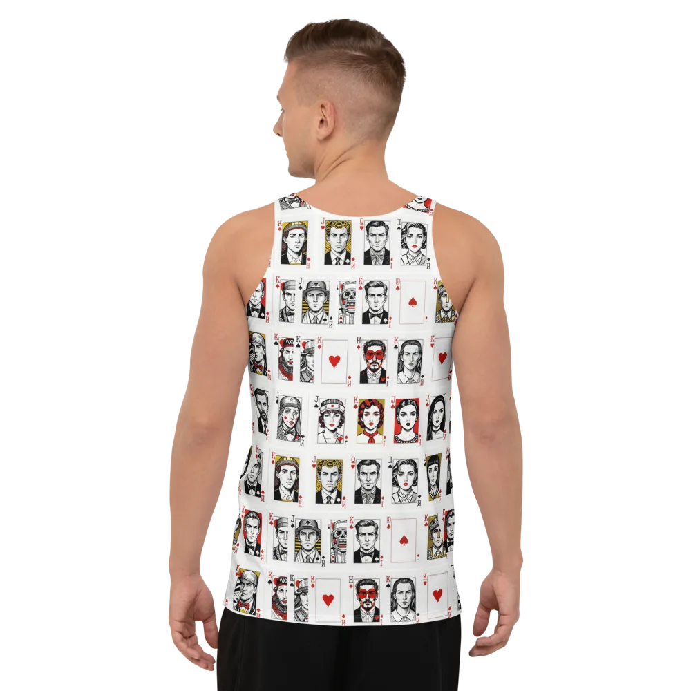 House of Faces on Men's Tank Top — Back