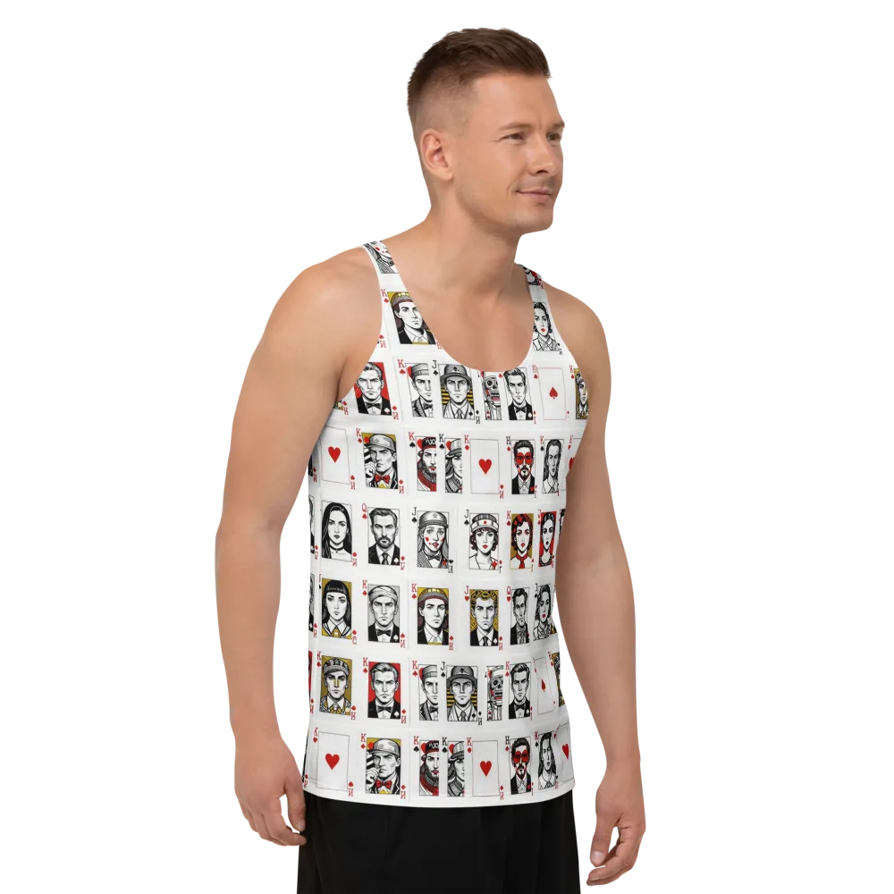 House of Faces on Men's Tank Top — Right Front