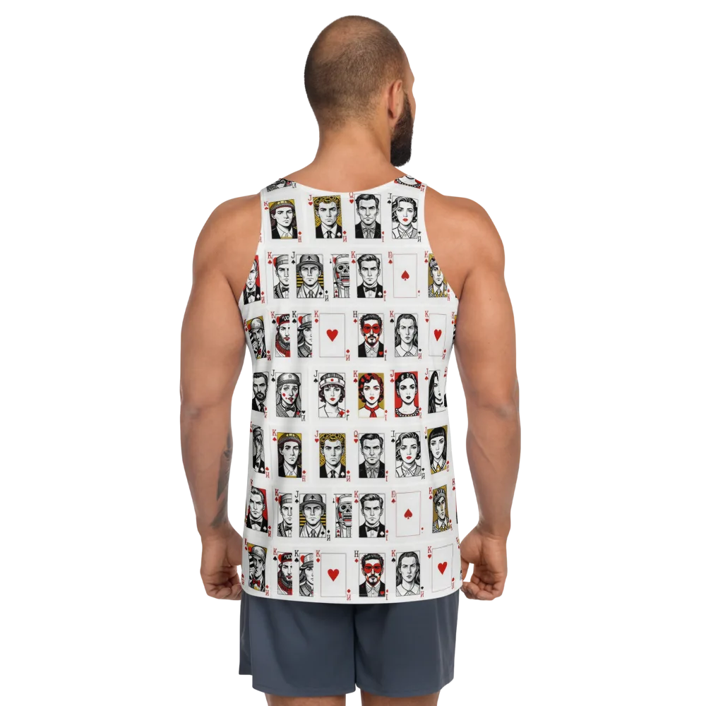 House of Faces on Men's Tank Top — Back