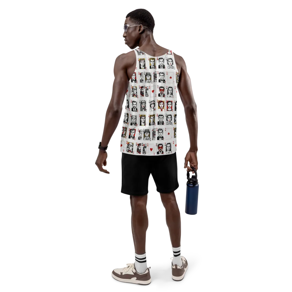 House of Faces on Men's Tank Top — Back