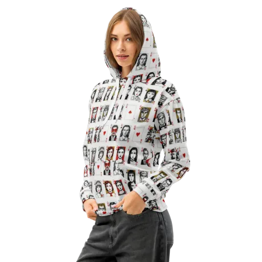 House of Faces on a Cotton Hoodie