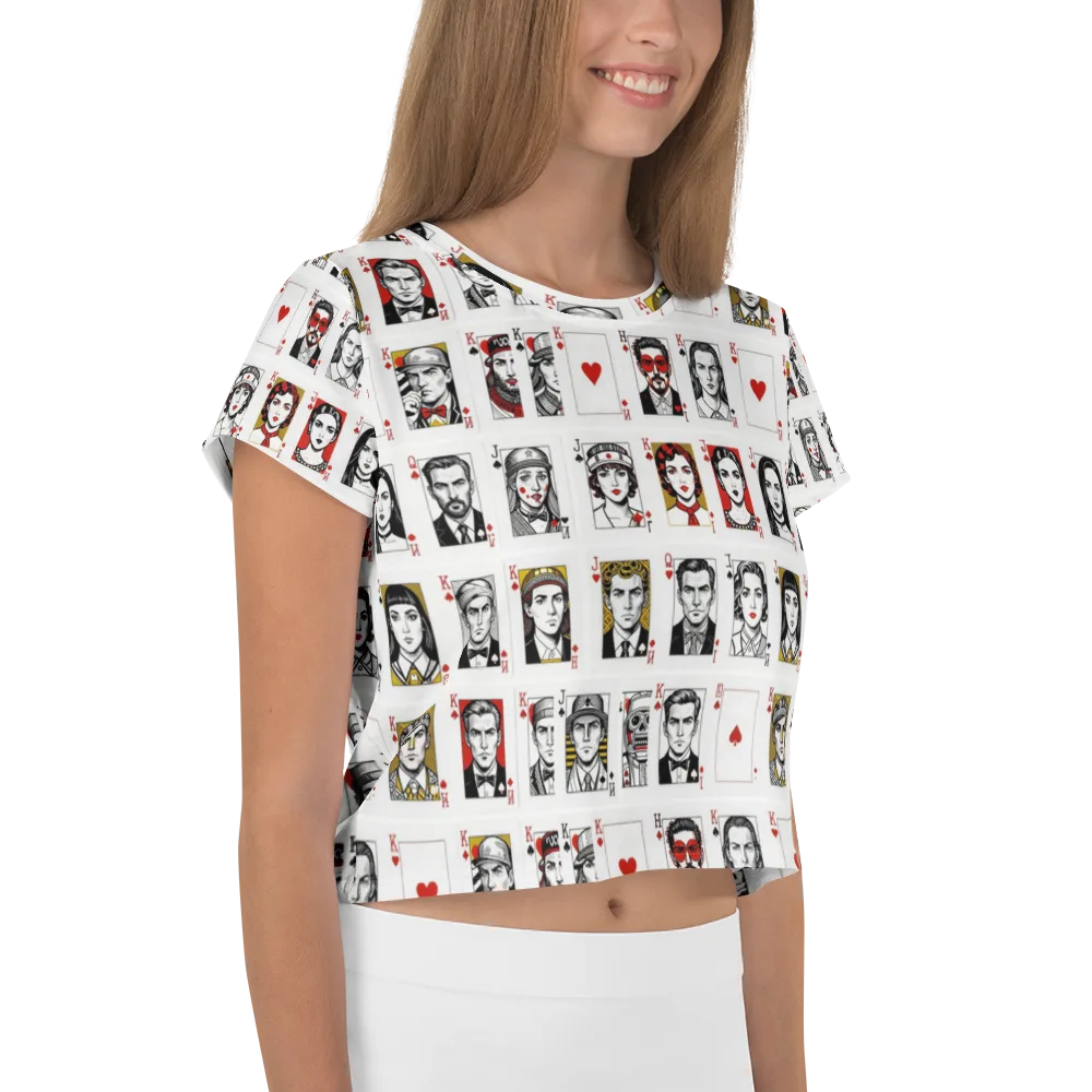House of Faces on Crop Tee — Right