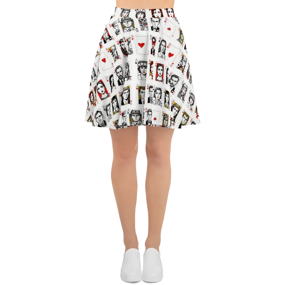 House of Faces on Skater Skirt — Front