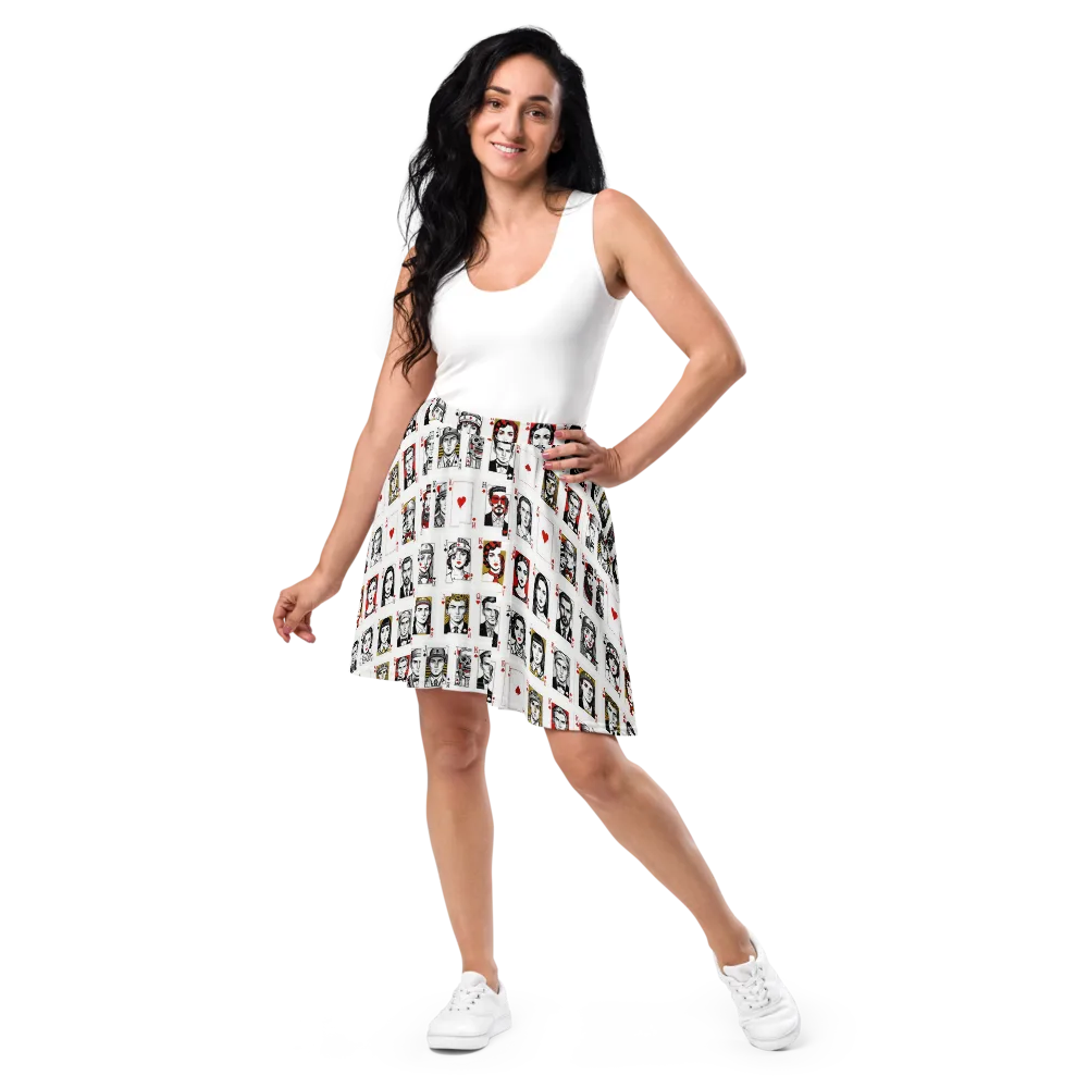 House of Faces on Skater Skirt — Front