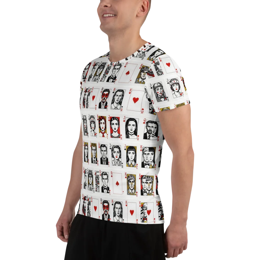 House of Faces on Men's Athletic T-Shirt — Left