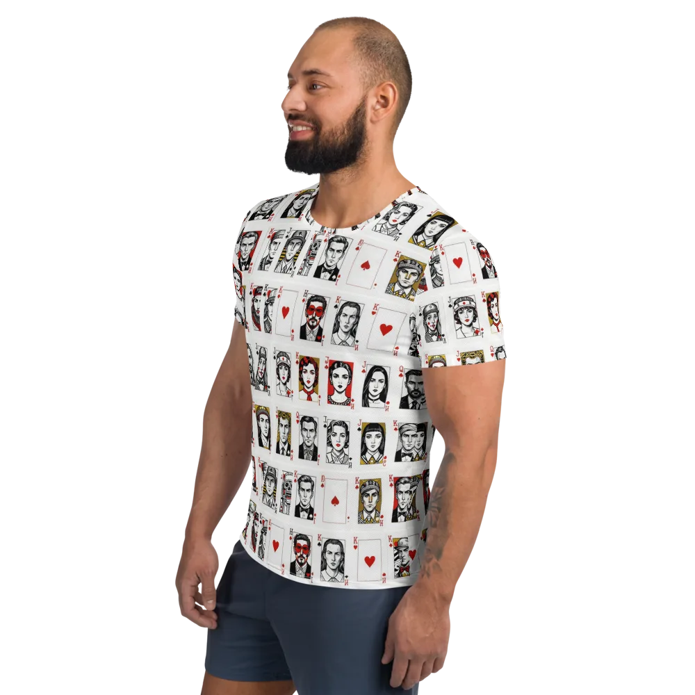 House of Faces on Men's Athletic T-Shirt — Left