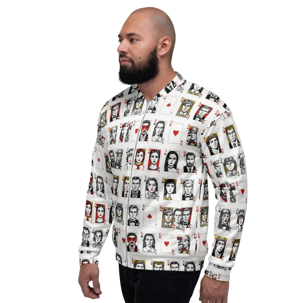 House of Faces on Bomber Jacket — Left