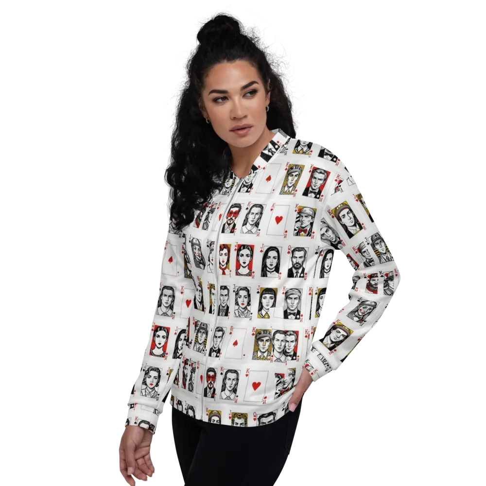 House of Faces on Bomber Jacket — Left