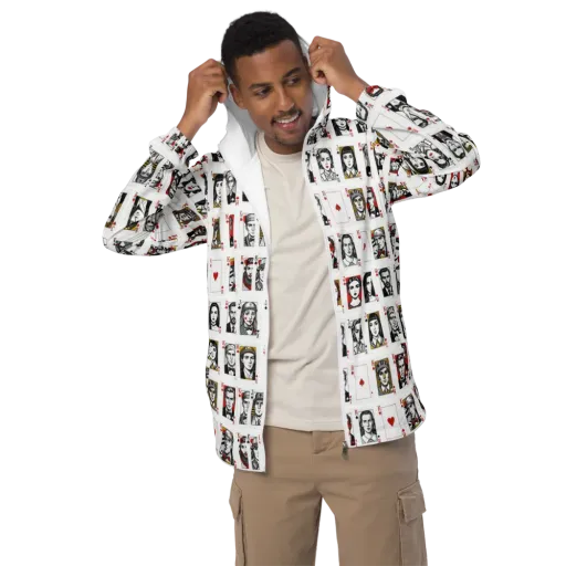 House of Faces on a Men's Windbreaker