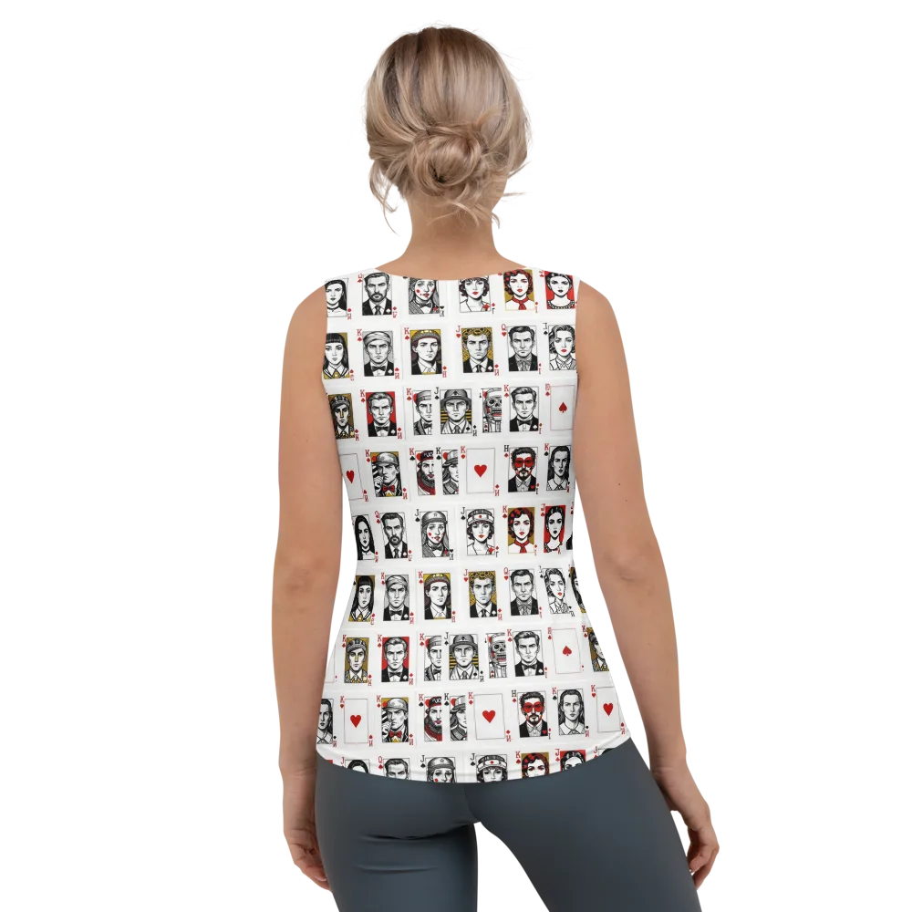 House of Faces on Women's Tank Top — Back