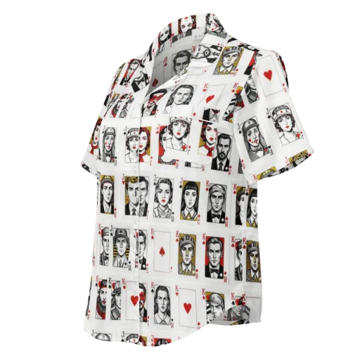 House of Faces on a Women's Short Sleeve Pajama Top