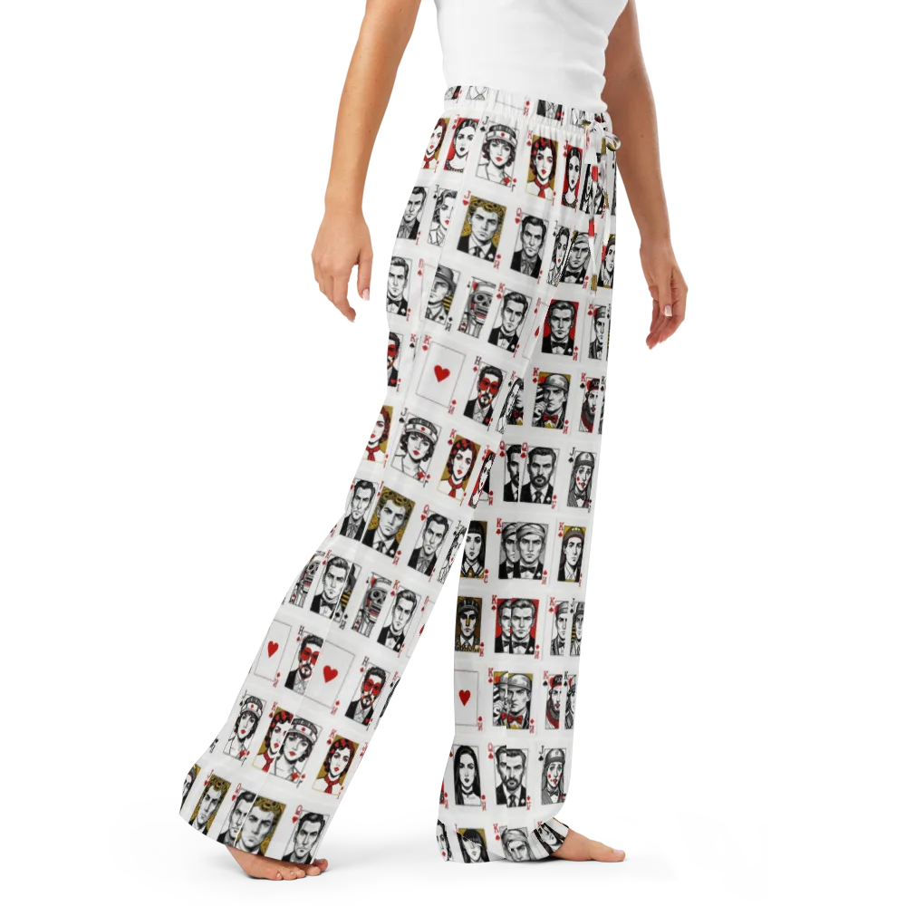 House of Faces on Women's Pajama Pants — Right Front