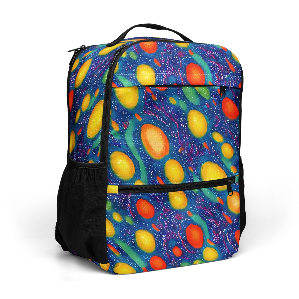 Cosmic Citrus on Utility Backpack — Right Front