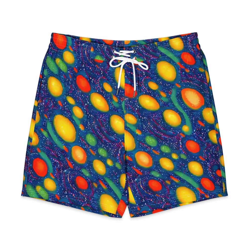 Cosmic Citrus on Men's Board Shorts — Front