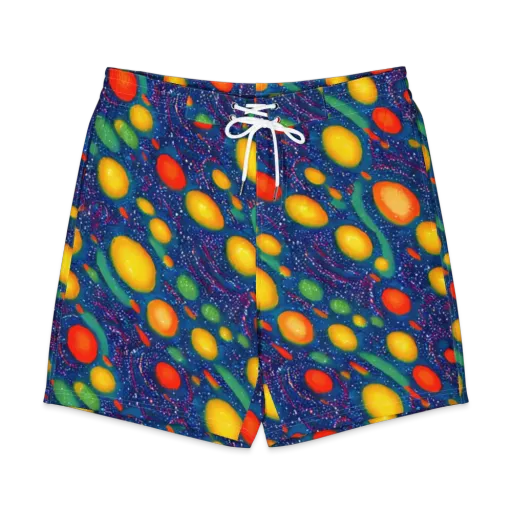 Cosmic Citrus on a Men's Board Shorts