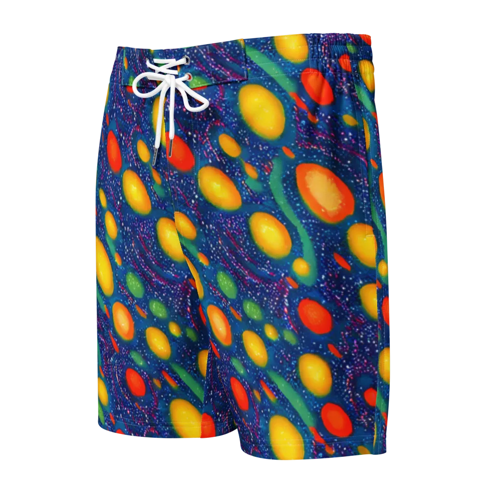 Cosmic Citrus on Men's Board Shorts — Front