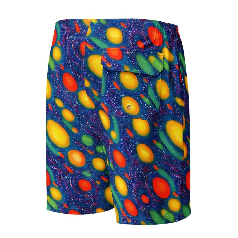 Cosmic Citrus on Men's Board Shorts — Back
