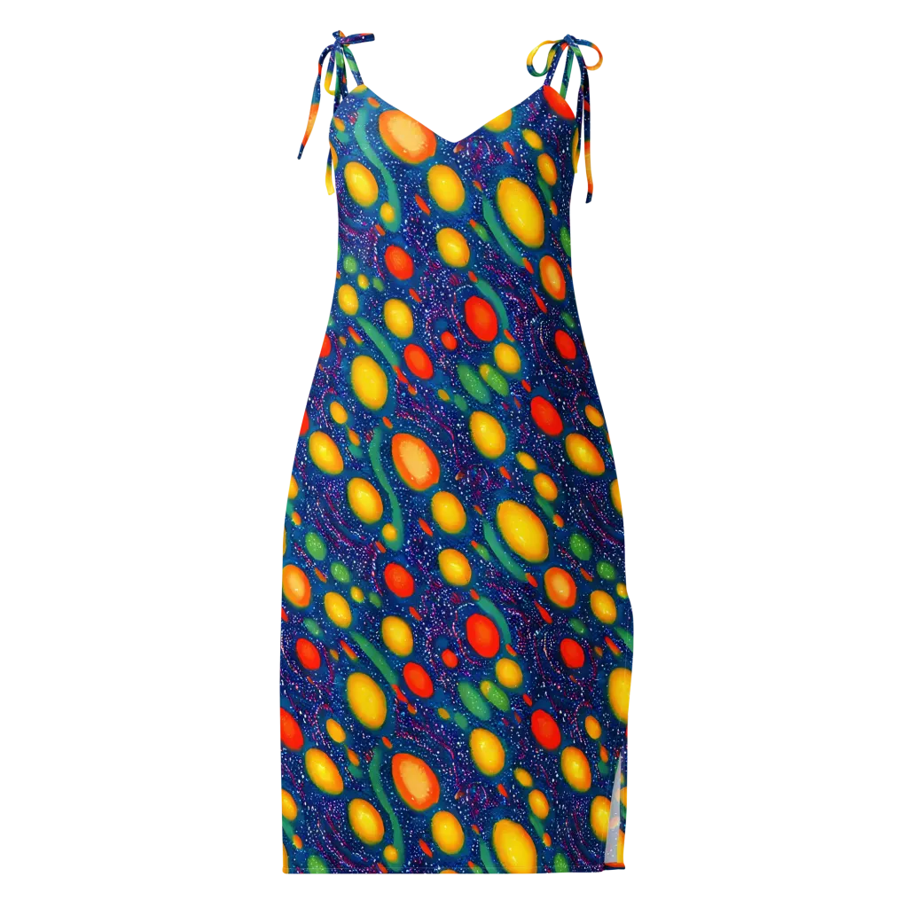 Cosmic Citrus on Slip Dress — Front