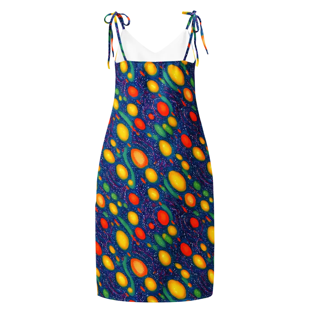 Cosmic Citrus on Slip Dress — Back