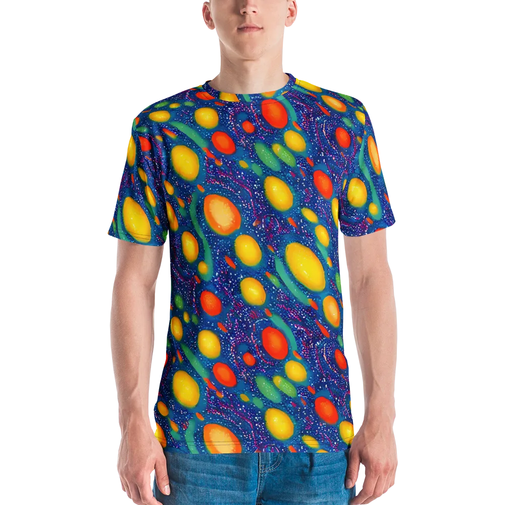 Cosmic Citrus on Men's Crew Neck T-Shirt — Front