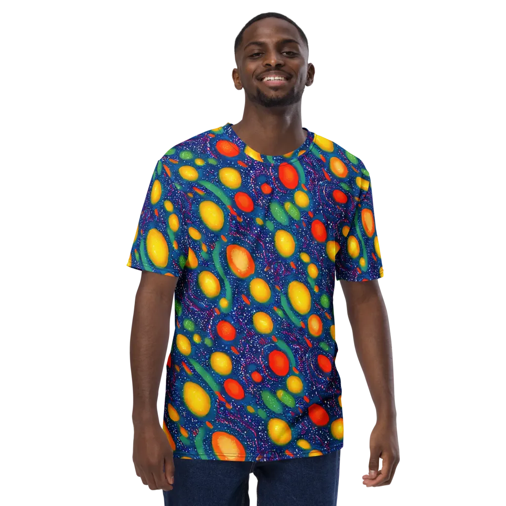 Cosmic Citrus on Men's Crew Neck T-Shirt — Front