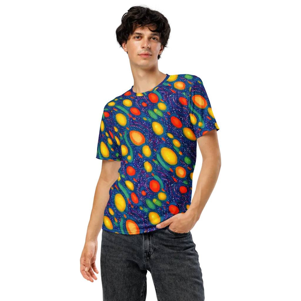 Cosmic Citrus on Men's Crew Neck T-Shirt — Front