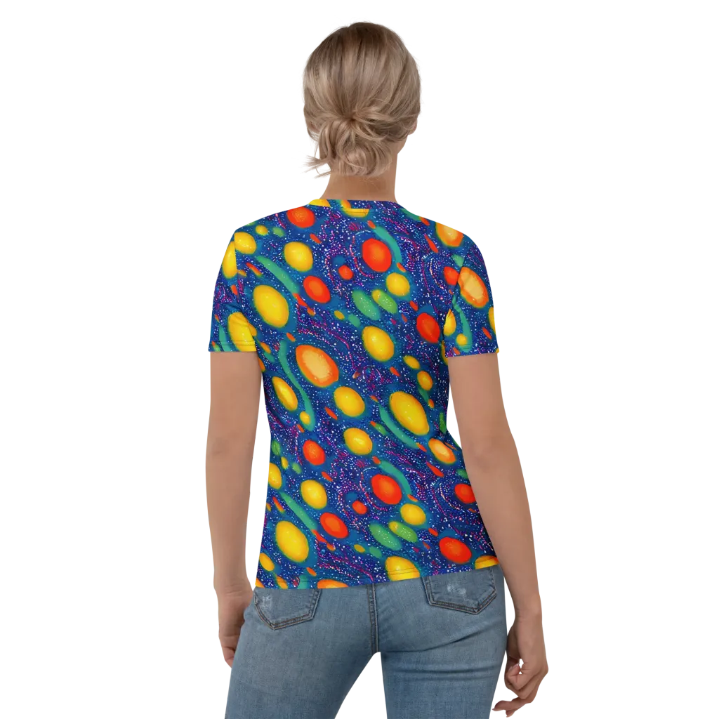 Cosmic Citrus on Women's Crew Neck T-Shirt — Back