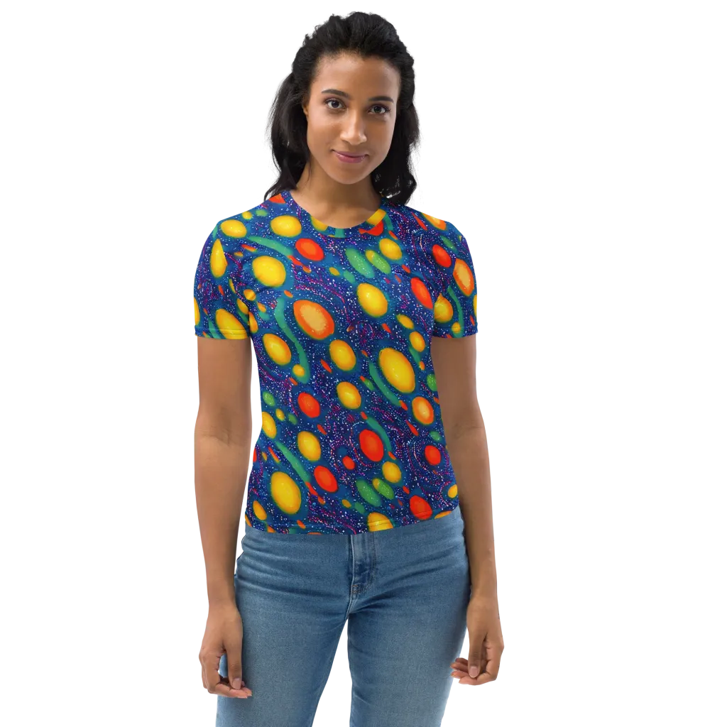 Cosmic Citrus on Women's Crew Neck T-Shirt — Front
