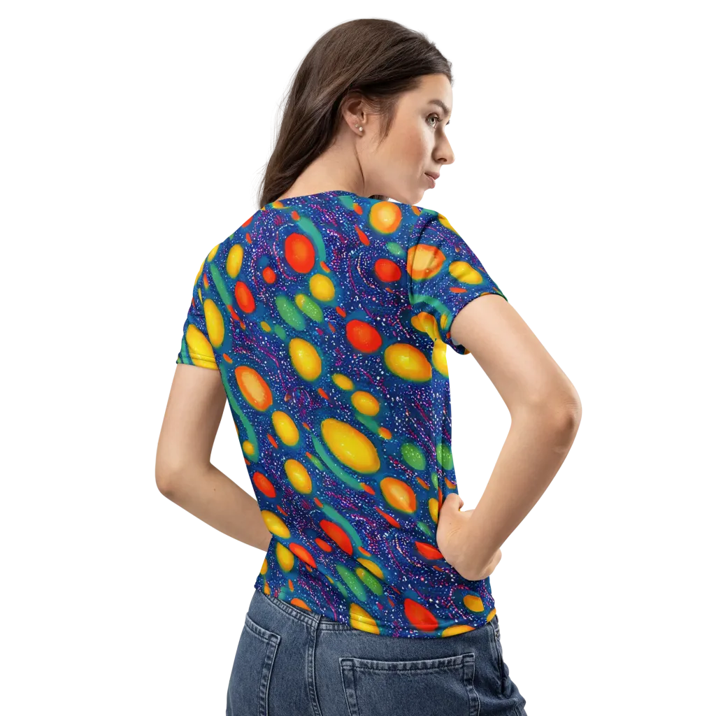 Cosmic Citrus on Women's Crew Neck T-Shirt — Back