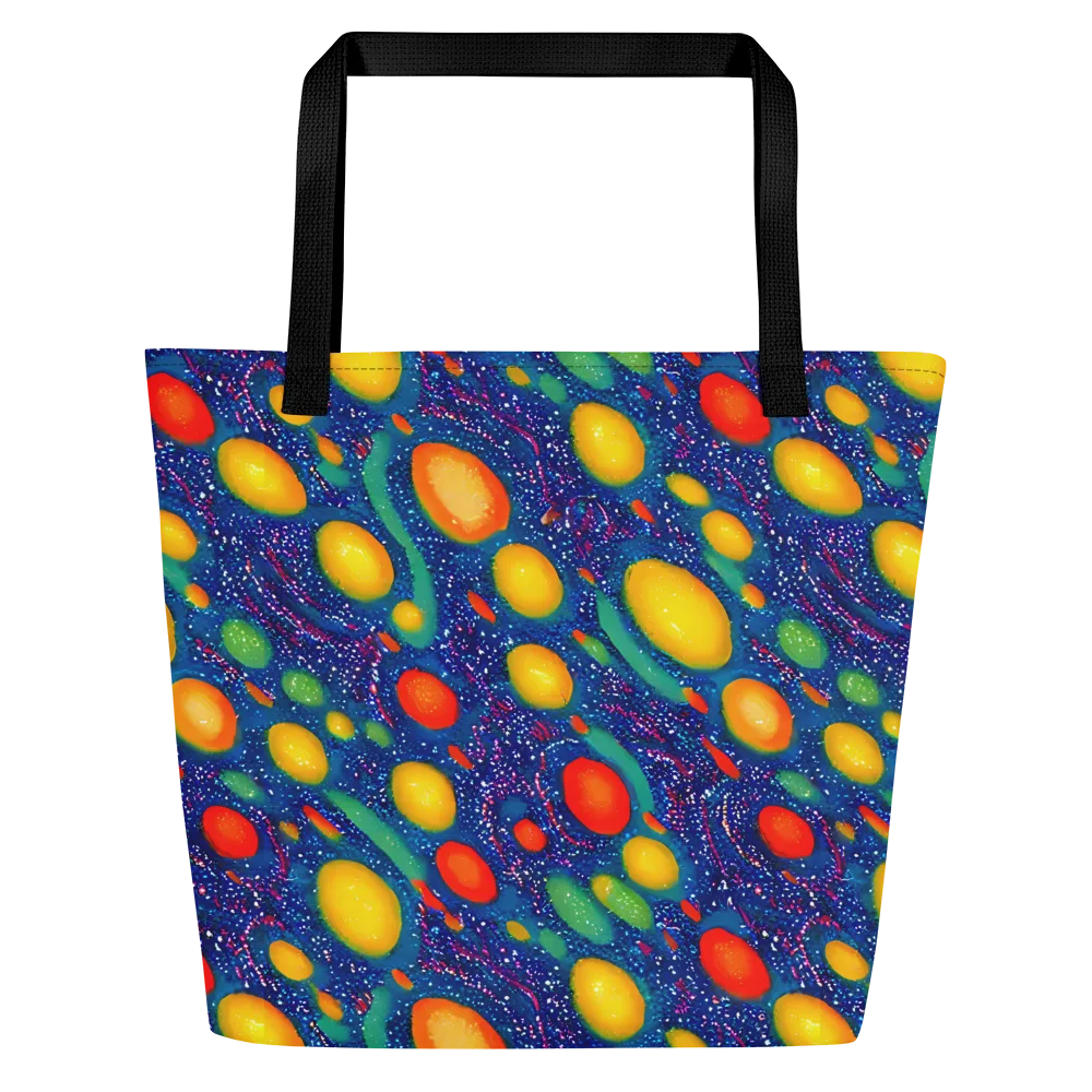 Cosmic Citrus on Large Tote Bag W/ Pocket — Front