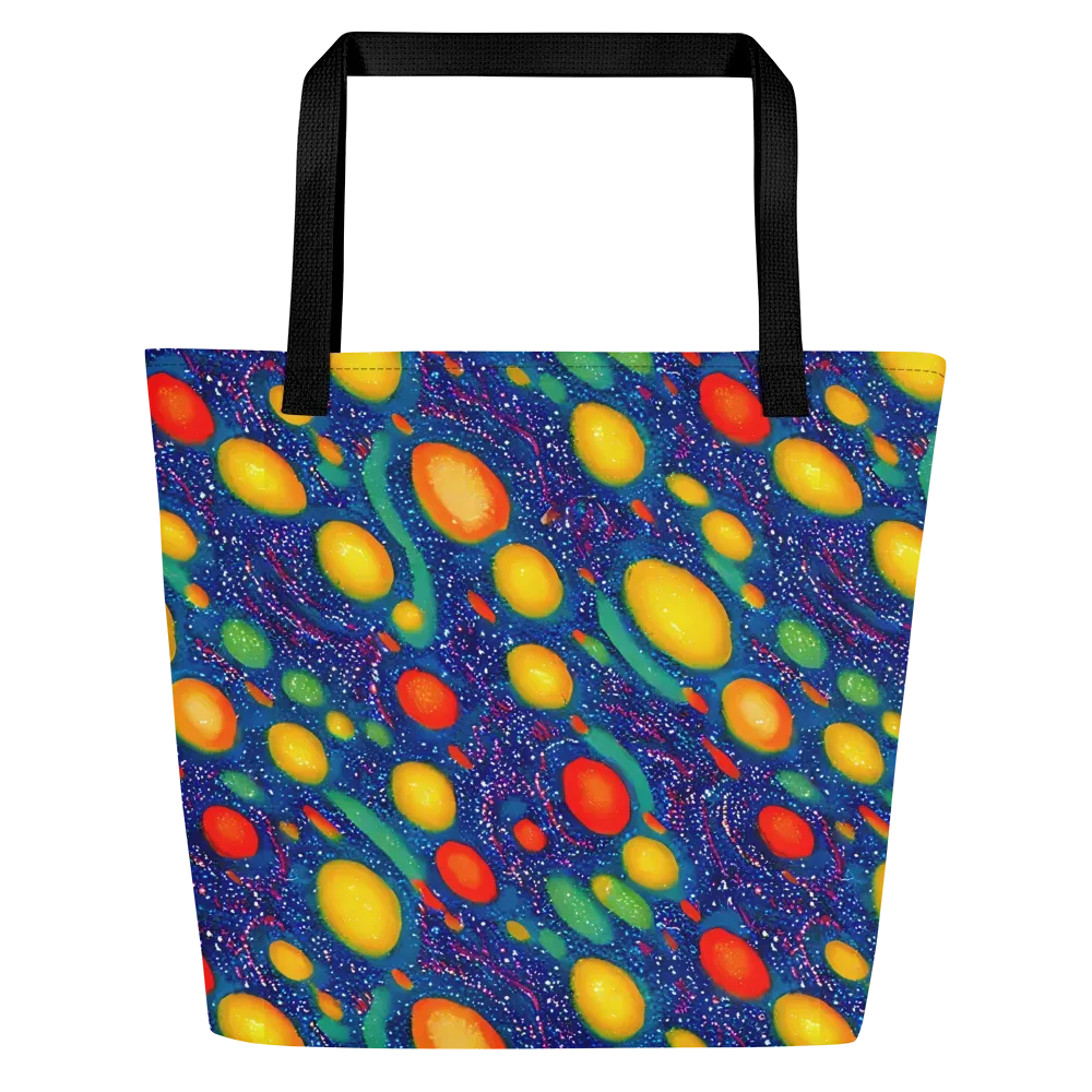 Cosmic Citrus on Large Tote Bag W/ Pocket — Front