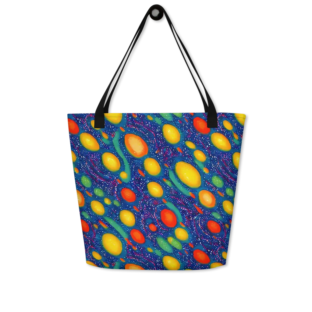 Cosmic Citrus on Large Tote Bag W/ Pocket — Front