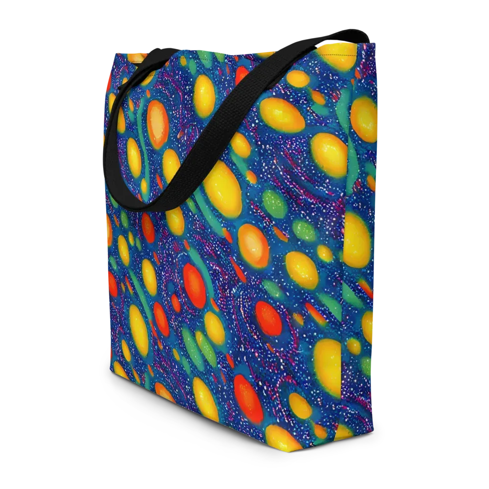 Cosmic Citrus on Large Tote Bag W/ Pocket — Front