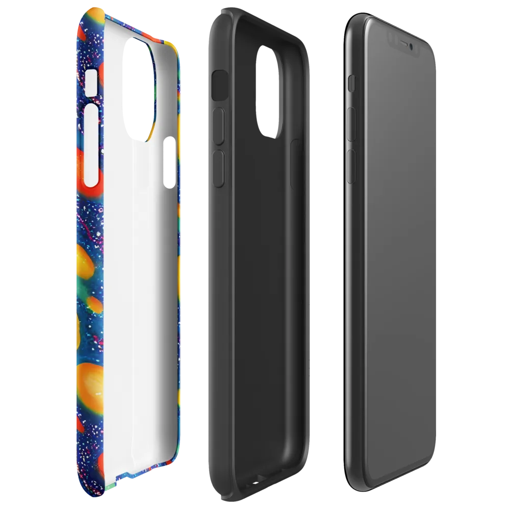 Cosmic Citrus on Tough Case for iPhone® — Right