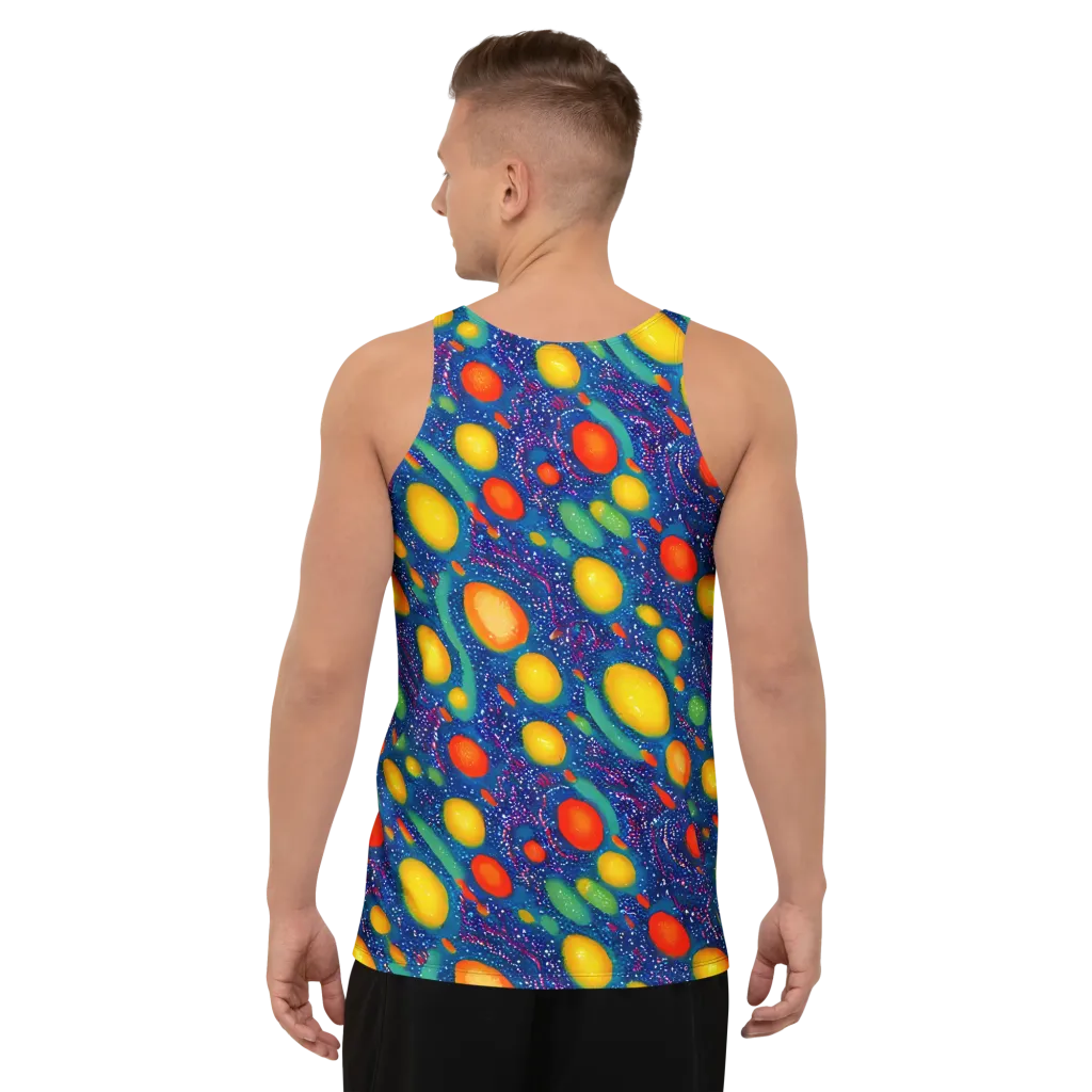 Cosmic Citrus on Men's Tank Top — Back