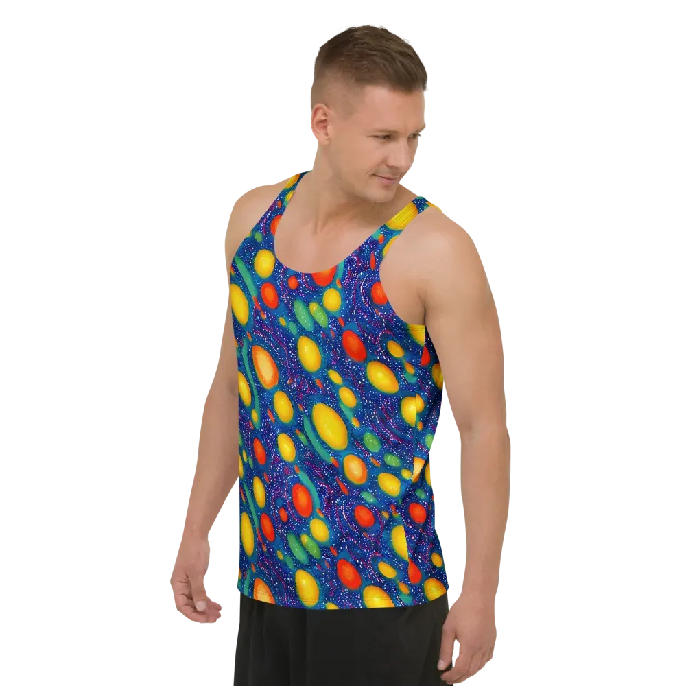 Cosmic Citrus on Men's Tank Top — Left Front